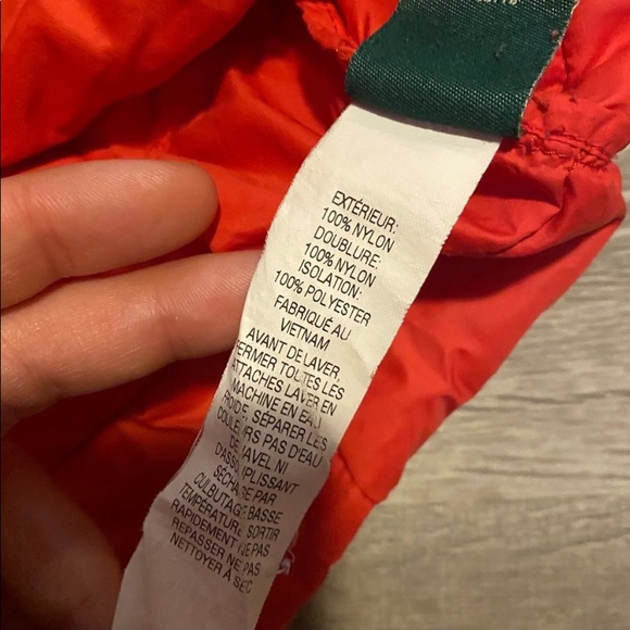 COPY - COPY - COPY - COPY - LL Bean packable quilted orange jacket size XS - Picture 6 of 12